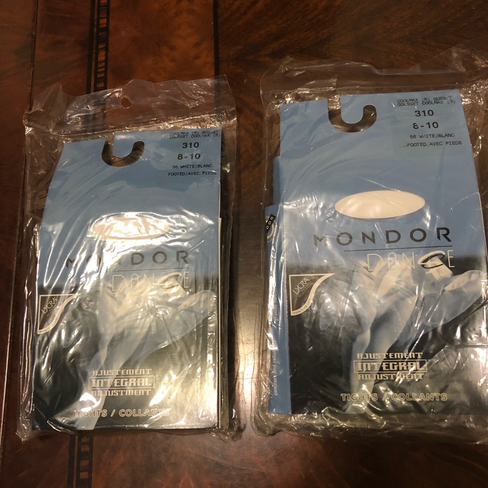 Mondor Dance Black Tights, size 10-12